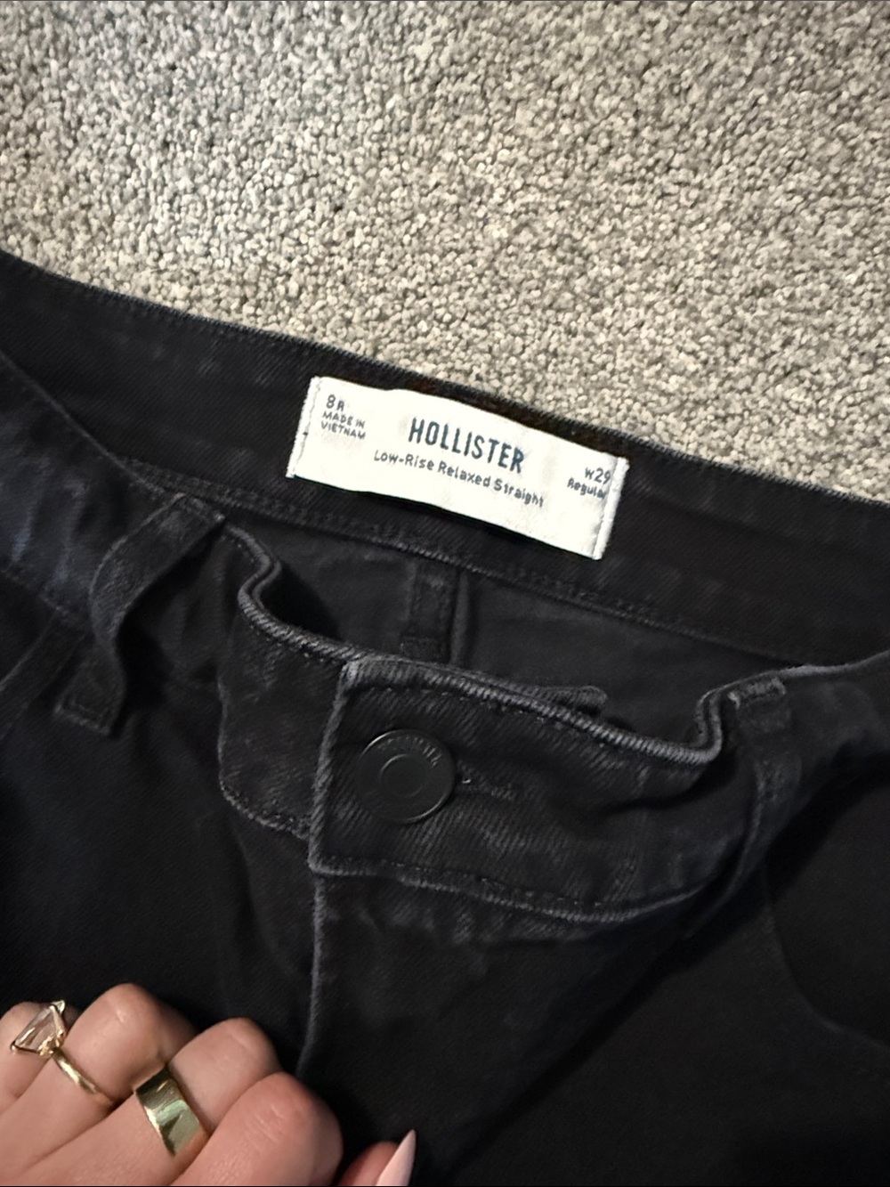 Hollister Women’s Washed Black Jeans - Picture 2 of 3